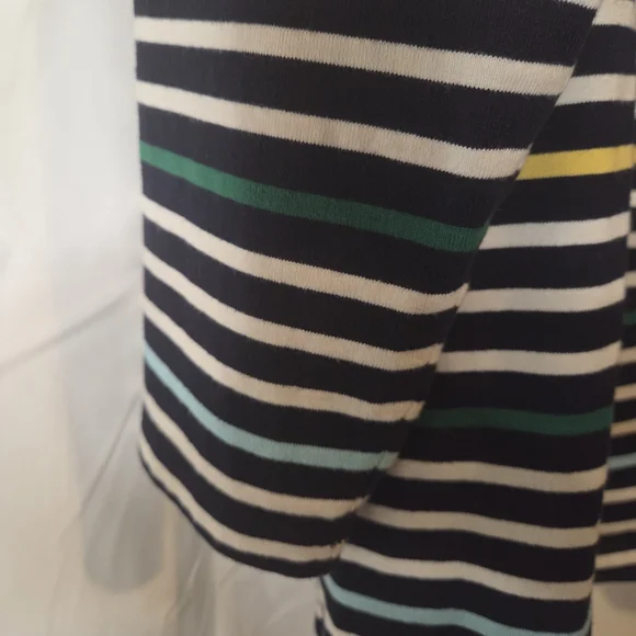 Talbots Womens Long Sleeve Multicolor Striped Top Size 2X - Picture 7 of 7